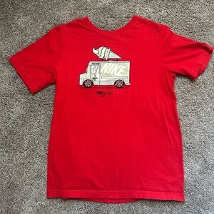 Nike Boys Youth XL Graphic Tee Red Ice Cream Truck Shirt
